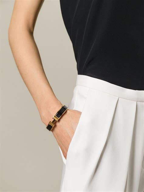 hermes clic clac black on black|hermes clic h bracelet.